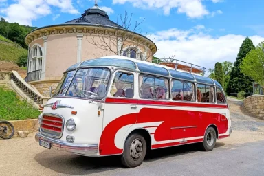 Oldtimerbus Setra in Dresden